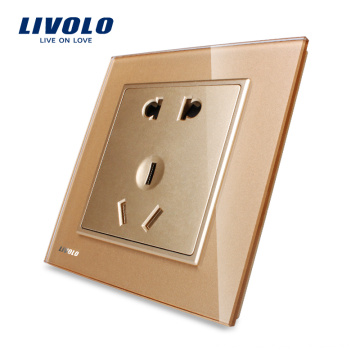 Livolo Electrical Industrial Socket Conector de 5 pines y Socket VL-W2C1D-13